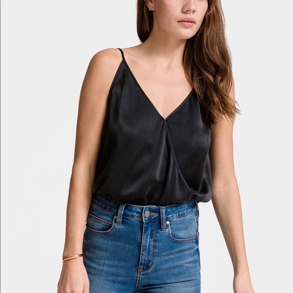 NWOT Grana Silk Wrap Tank